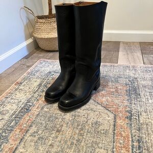 Frye campus 14 tall Black Leather Boots